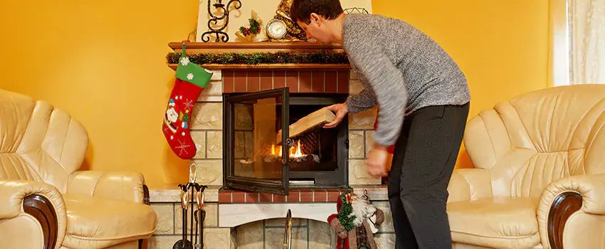 Rusted Metal Fireplace Restoration in Texarkana, Arkansas